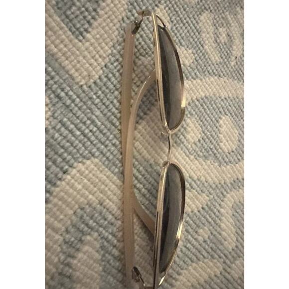 TAHARI Women’s Nude Enamel Gold Accent Cat Eye-rimmed Sunglasses TH895-GLDND - Picture 11 of 16